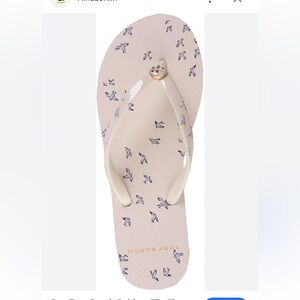 Tory Burch Ivory Early Bird Flip Flops